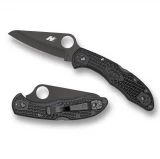 Spyderco Salt 2 Folder 3.0 in Black Plain Black FRN Handle