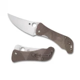 Spyderco Pacer Folder 4.0 in Plain Tan Textured G-10 Handle