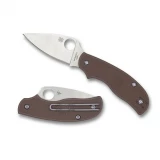 Spyderco Urban Coyote Folder 2.61 in Blade Brown FRN Handle