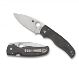 Spyderco Shaman Folder 3.58 in Blade Carbon Fiber Handle