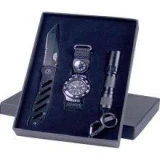 UZI Special Forces Gift Set with Flashlight, Pocket Knife, and Watch