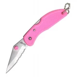 Fury Sporting Cutlery Mighty II Pink 3" Part Serrated Pocket Knife