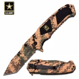 U.S. Army 4.75in Closed Folding Knife Folder w/Camo Blade, A-A1024DM