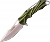 Tac-Force TF-858GN Folding Knife w/Satin StainlessSteel Blade,TF-858GN