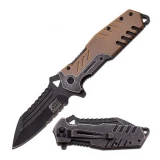MTech Xtreme Spring Assisted Knife - Tan Handle