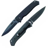 Timberline Knives Kickstart Folder with Black Carbon Fiber Handle, 124