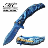 Masters Collection Spring Assist Folder-Blue Knife/Blade
