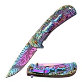 Master Collection Assisted opening Rainbow Folder w/Etch Pattern, MC-A