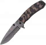 MTech Xtreme 4.5in Assisted Spring Folder w/Stone Wash Blade,MX-A825