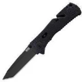 SOG Knives Trident Mini Straight Tanto Folding Knife, TF27
