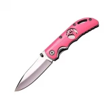 Elk Ridge Folding Knife w/Pink Spray Handle