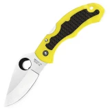 Spyderco Snap-it Salt Folder with Yellow FRN/Kraton Handle,C26PYL