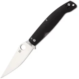 Spyderco Pattada, Black G10 Handle, Plain w/Clip