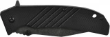 GSI Inc. Black Foxtrot Folding Knife, Assisted Opener, Black G10 Handl