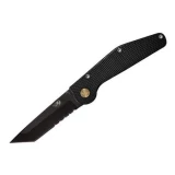 Mantis Knives GT-Folder, Black Tanto, Serrated