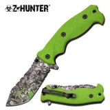 Z-Hunter Spring Assisted Knife - Green