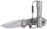 HUMVEE Combo Pack with 3.5-Inch Stainless Steel Folding Knife and LED