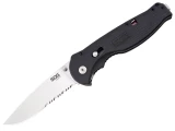 SOG Knives Flash II, Drop Point, Partially Serrated, Satin