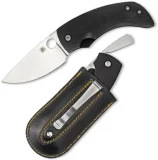 Spyderco Friction Folder Black G-10 Plainedge