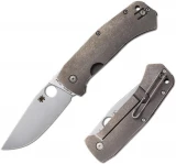 Spyderco K-2, Titanium Handle, Plain w/Clip