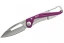 Buck Knives Apex, Purple Aluminum Handle, Drop Point With Clip