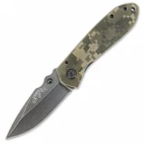 United Cutlery USARA Frame Lock Pocket Knife, Digital Camo G10 Handle, Stonewash Plain w/Clip