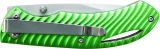 Schrade Liner Lock Folding Knife w/ Drop Point Blade & Green Aluminum