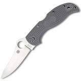 Spyderco Stretch, Gray FRN with Super Blue Plain Handle