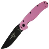 Ontario Knife Company (OKC) RAT II, Textured Pink Nylon Handle, Black, Plain