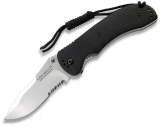 Ontario Knife Company JPT-3R Drop Point - BLK Round Handle Pocket Knif
