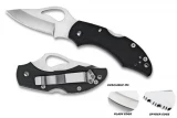 Spyderco Robin Serrated Knife with Black G-10 Handle