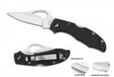 Byrd BY04GP2 Meadowlark 2 with G-10 Handle and Plain Edge Blade, Black