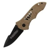 Smith & Wesson Extreme Ops Pocket Knife 4.7" Black blade w/ Desert Han