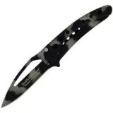 Smith & Wesson Pocket Protector Knife with Tiger Camo Handle and Blade