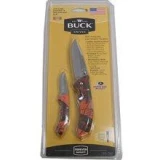Buck Knives 283/285 Bantam Combo Mossy Oak Blaze Orange Camo Pocket Kn