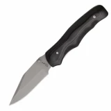 Bear OPS Tactical Folder Black Zytel Bead Finish Single Blade Pocket K
