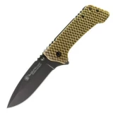Smith & Wesson Extreme Ops, Lg, Brown G-10 Honeycomb, Black Blade, Plain
