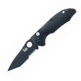 H&K Soldat PBM Partially Serrated Tanto Pocket Knife with Thumbhole