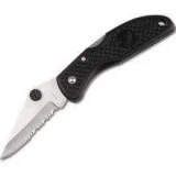 Fury Sporting Cutlery Mighty III ComboEdge Pocket Knife with Black Pla