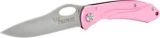 Schrade Primos Linerlock Pocket Knife with Pink Aluminum Handle