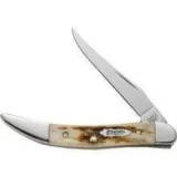 Case Cutlery Texas Toothpick Small Kinfolk Honey Brown Bone Single Bla