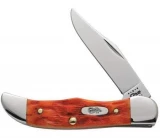 Case Cutlery Orange Blaze Jigged Bone Pocket Hunter Single Blade Pocke