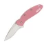 Kershaw Scallion Pocket Knife with Pink Aluminum Handle