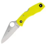 Spyderco Salt I Pocket Knife with Yellow FRN Handles
