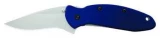 Kershaw Knives Scallion - Aluminum Blue Boxed Single Blade Pocket Knif