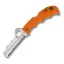 Spyderco Assisted Opening Rescue Knife with Carbide Tip, Orange