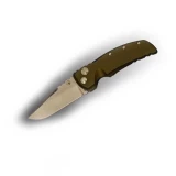 Hogue 4" Drop Point Blade Pocket Knife with Matte OD Green Aluminum Handle