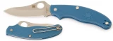 Spyderco UK Penknife Pocket Knife with Blue FRN Handle