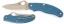 Spyderco UK Penknife Pocket Knife with Blue FRN Handle