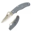 Spyderco UK Penknife Gray FRN DP Spyder Edge Single Blade Pocket Knife